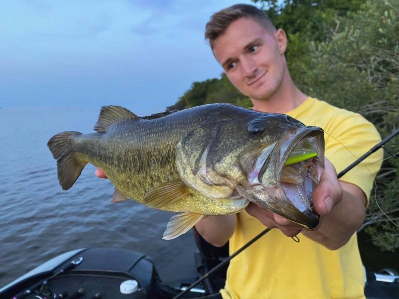 Pêche du black-bass dans les Landes