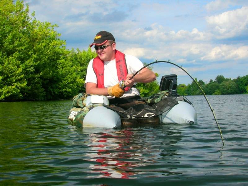 Pêche du silure dans l'Indre
