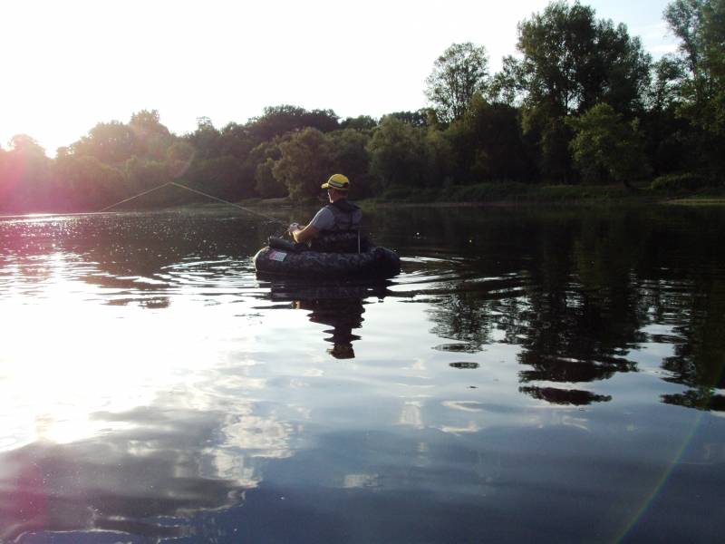 Pêche en float-tube sur la Loire
