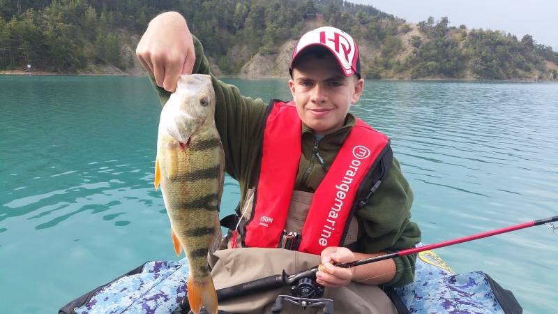 Float-tube fishing with lures on lakes
