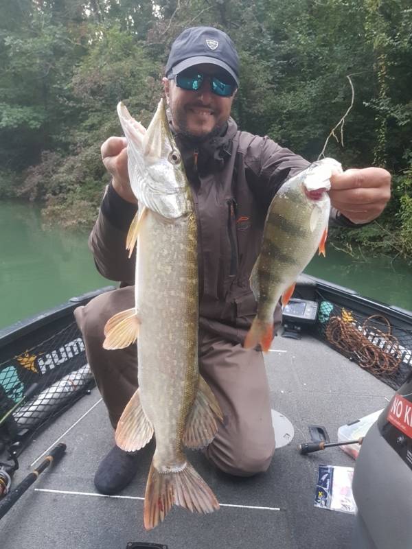 Stage de pêche au brochet, au sandre et à la perche sur la Seine avec vincent de bruyne guide de pêche