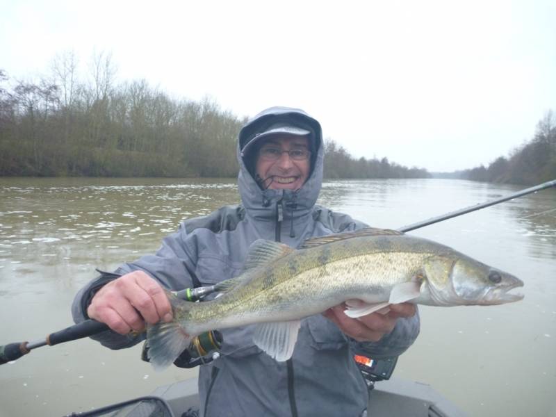 Stage de pêche au brochet, au sandre et à la perche sur la Seine avec vincent de bruyne guide de pêche