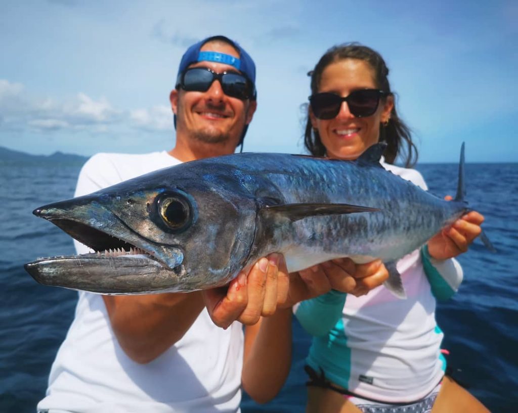 Mr and Mrs Fish: a fishing couple!