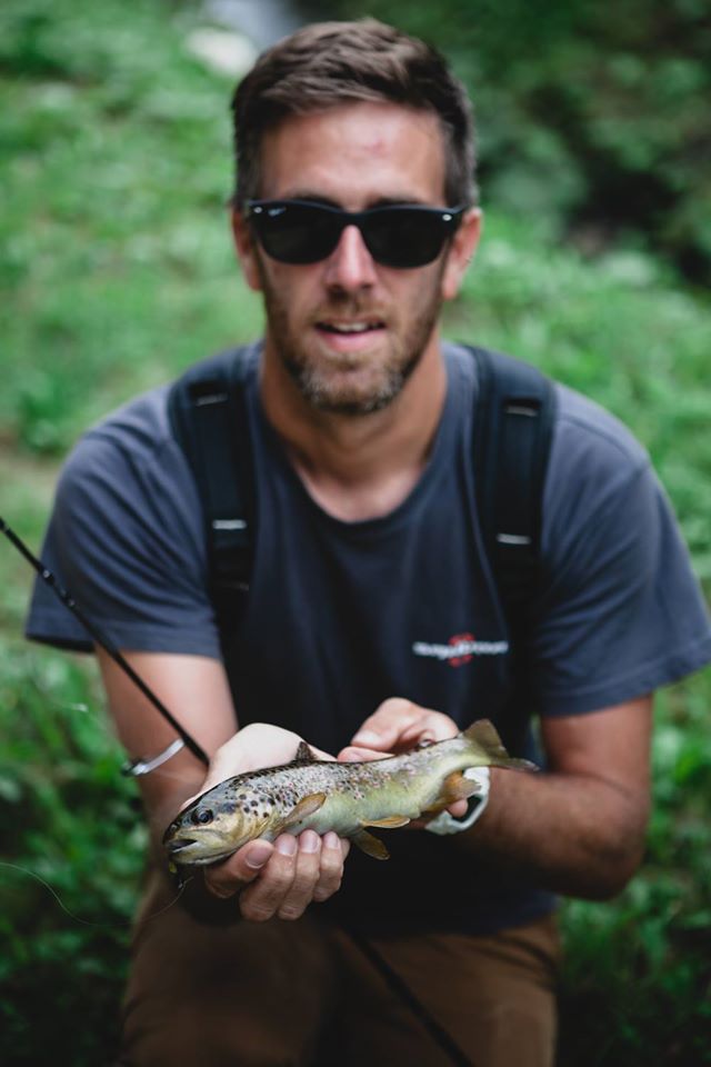 Tanguy avec une magnifique truite