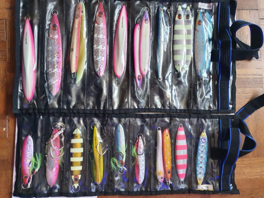 Panoplie complète de jigs pour un voyage exotique Heavy jigging.