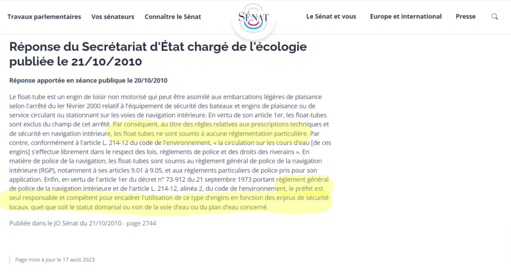 Pêche en Float-Tube et réglementation : Un flou juridique en vigueur