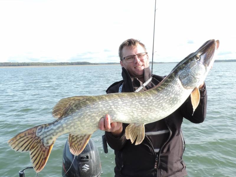 Carnivore fishing on Lac du Der