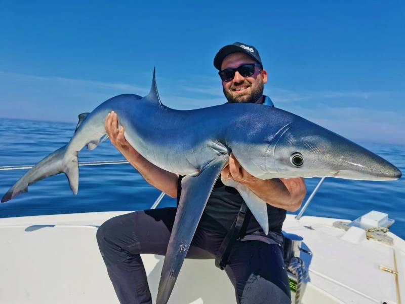 Pêche du requin au large du Bassin d'Arcachon