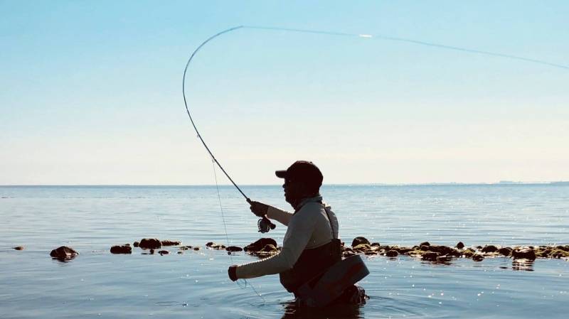 Pesca con mosca en la isla de Ré