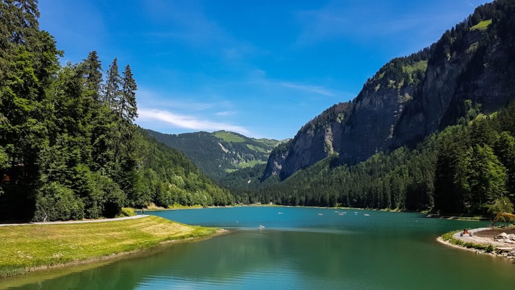 lac de montriond - vue du lac